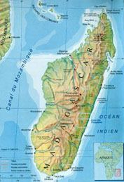 Carte de Madagascar